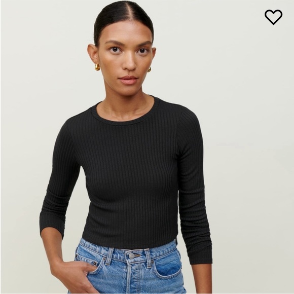 Reformation Tops - Reformation Jackie Knit Top Color: Black Size Small NWT